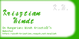 krisztian windt business card